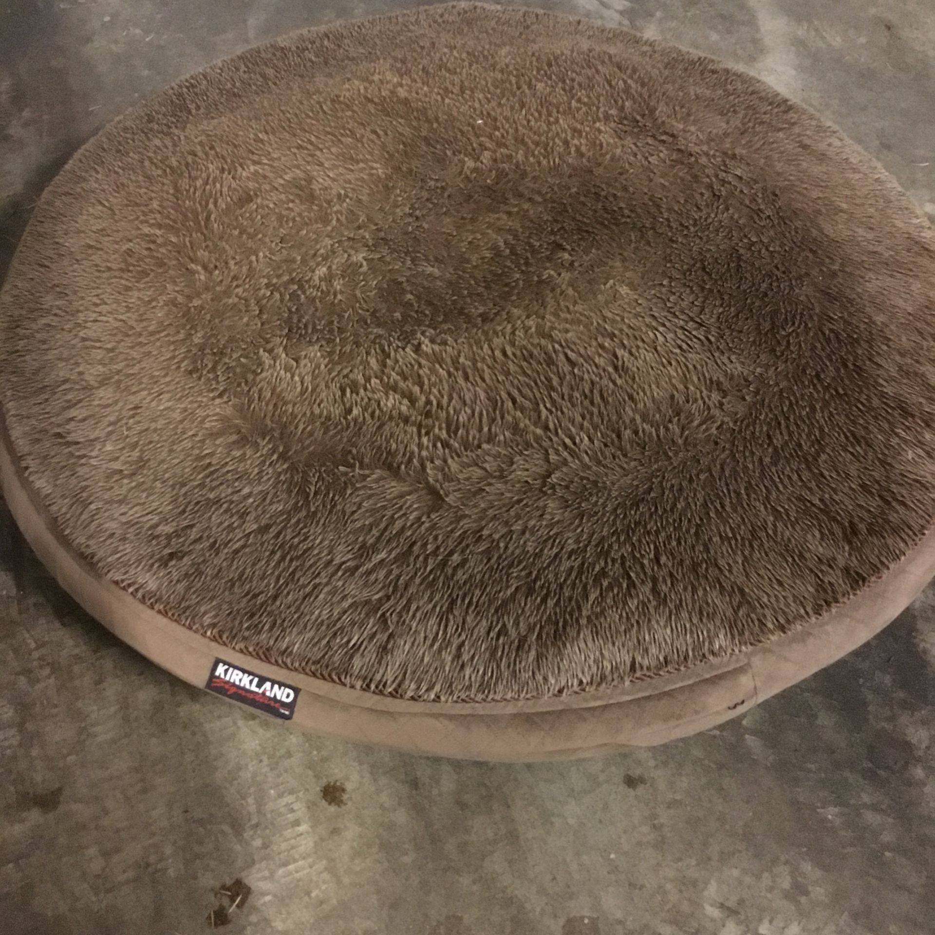 Free dog bed with lots of fluff left.