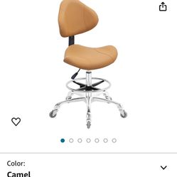 Rolling Swivel Drafting Chair Adjustable Heavy Duty (400lbs) Lumbar Support Task Chair for Home Desk Studio Design Lab(Triangular Back