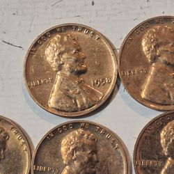 1957 and 1958 proof pennys