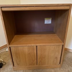 Wooden TV Stand With Storage/ Shelf