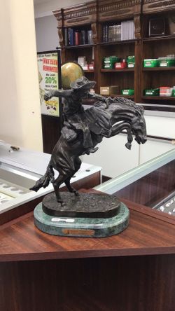 Bronco Buster Frederic Remington Bronze Statuette