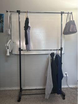 Rolling Clothing rack
