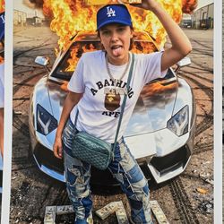 Stranger things Dodgers born and raised art wall 13x19 decor mancave funko eleven