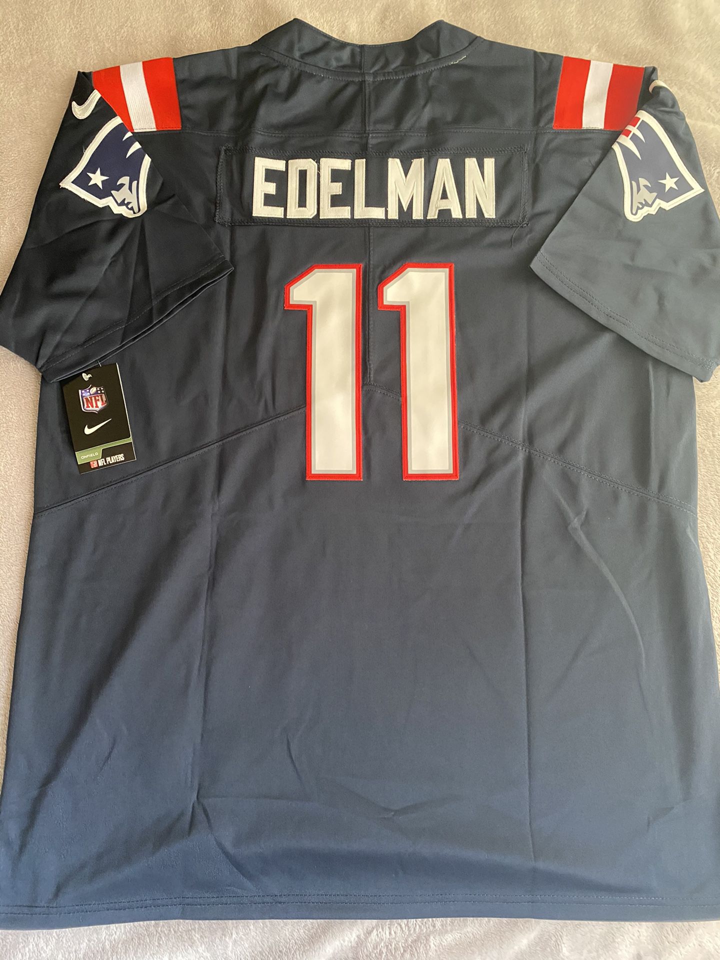 Julian Edelman New England Patriots Blue Jersey New W/Tags Size XL