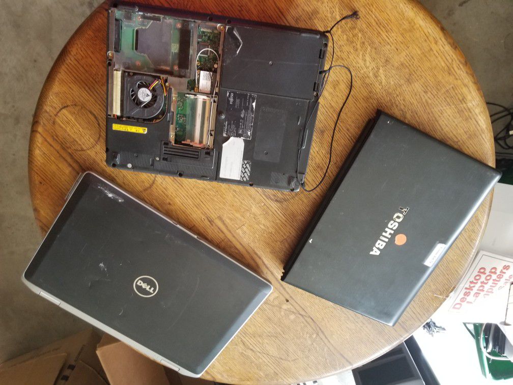 Scraptop Laptops Dell Toshiba Fijitsu 