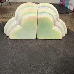 Iridescent cloud book ends