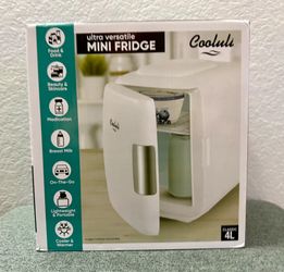 Cooluli 4L Mini Fridge – Portable Cooler & Warmer – Great for Skincare, Drinks & More