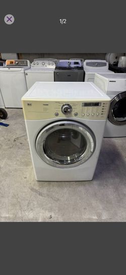 LG Electric Dryer, drying machine,  Clean, tested and ready to go. You may test at my location.
60 day warranty on all appliances. (If it stops workin