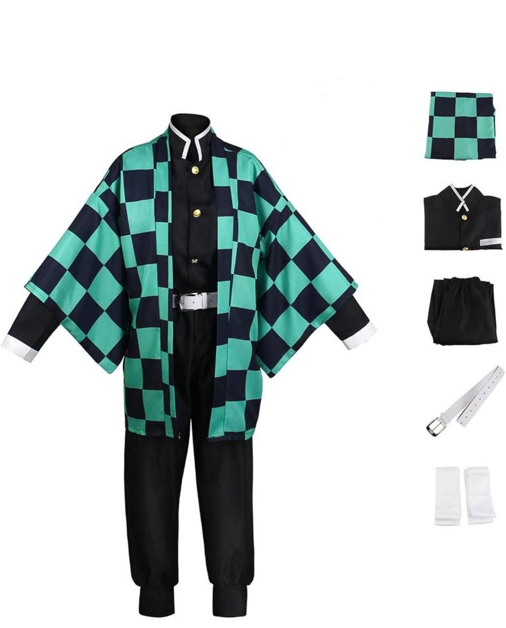 Adult Men Kimonos Robe Cosplay Costume Women Kimono Dress Halloween Outfit Size: L