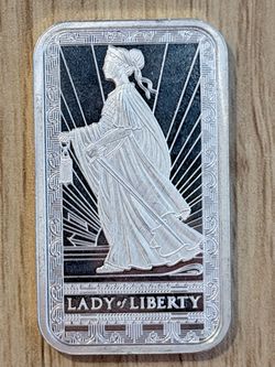PAMP  Lady of Liberty Bar 1 oz .999 Fine Silver