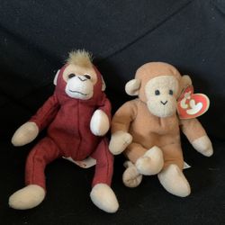 Mini Monkey And Chimp Beanie Babies