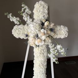 Funeral Cross Arrangement 