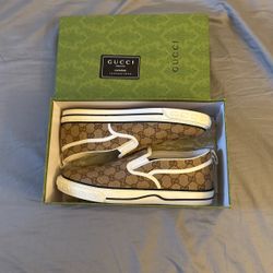 Gucci Tennis 1977 Slip On Beige Colorway