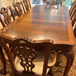 Dining table, Chairs And China Hutch