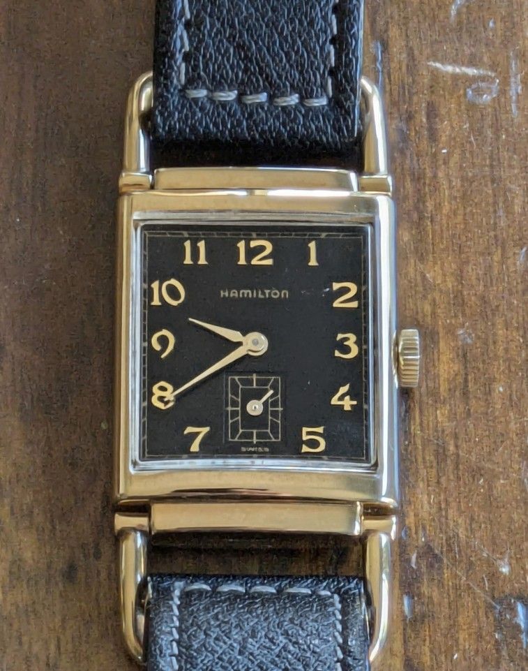 Vintage Hamilton Swiss Limited Edition N⁰ 0397 Wristwatch Plaque G20 Gold Plated