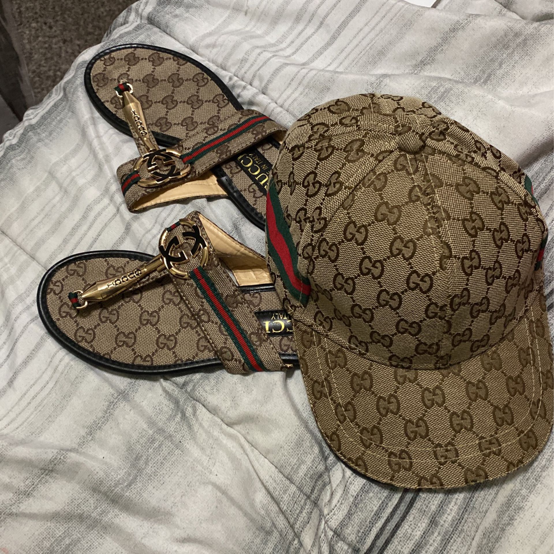 Gucci Hat And Sandals 