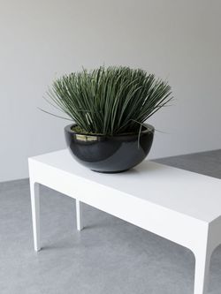 Modern Potted Artificial Grass – Sleek Home Decor