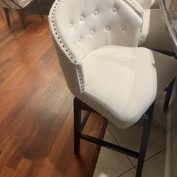 3 Breakfast Bar Stools Set 