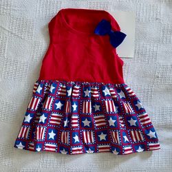 Patriotic Dog Dress - L