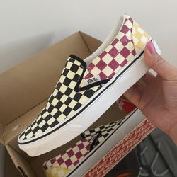 Brand New multi Color Vans - Women Size 8