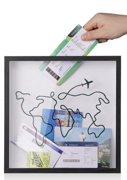 8x8in Travel Shadow Box - Brand New