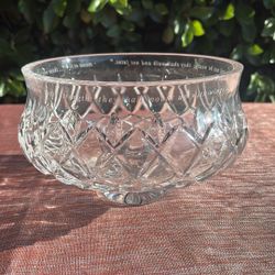Waterford Lismore  Crystal bowl 8” 