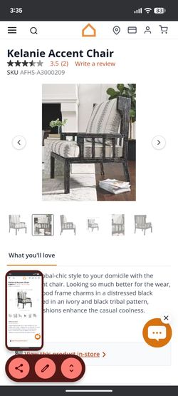 Kelanie Accent Chair from Ashley Furniture Signature Design Collection