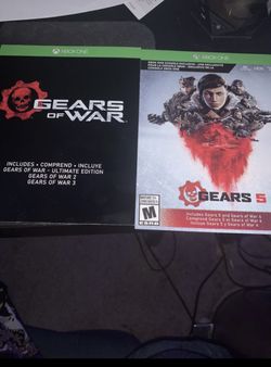 Gears of war download codes for Xbox one it comes with gears of war ultimate through Gears of war 5
