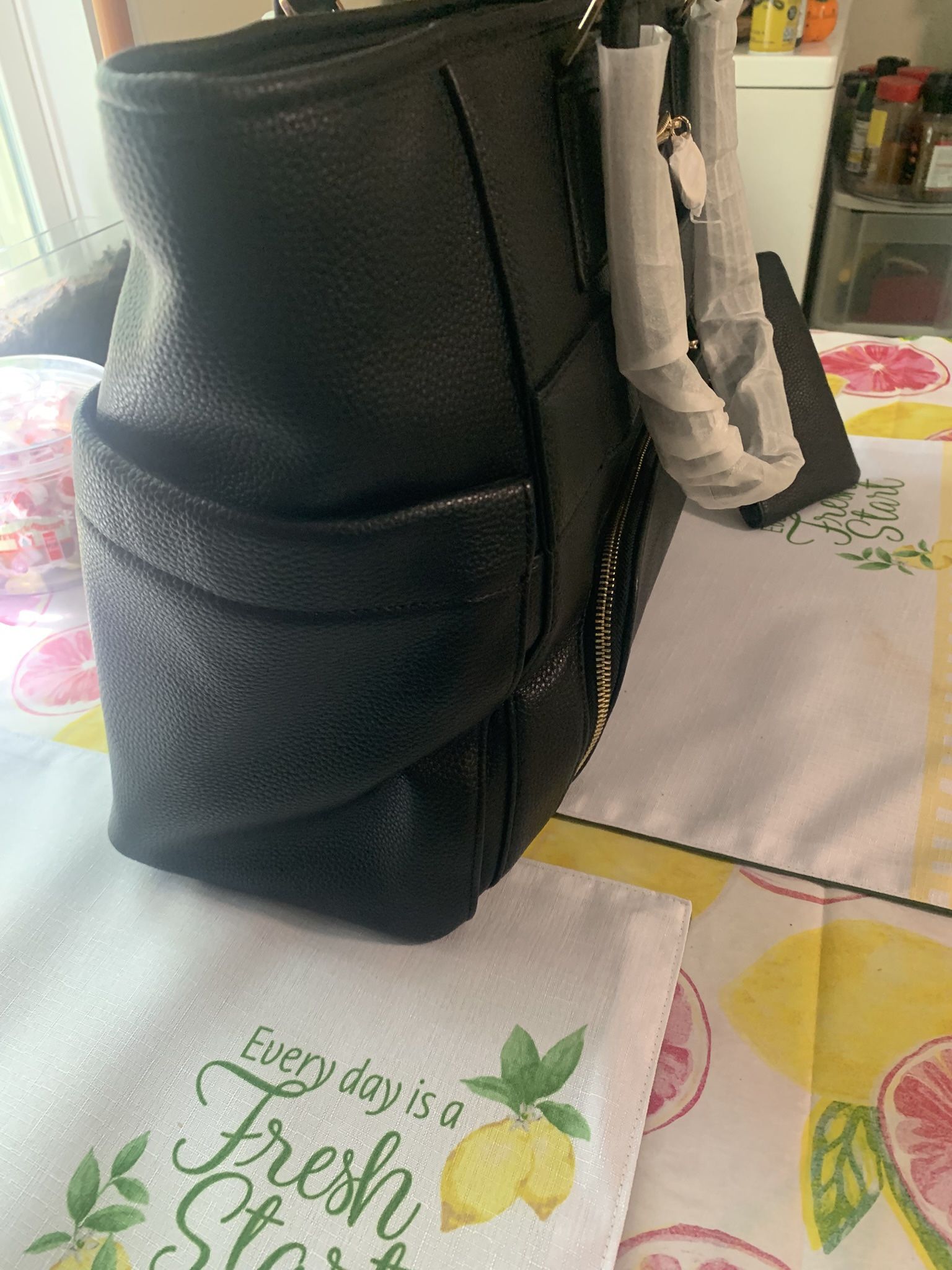 Minkee Blue Travel Tote
