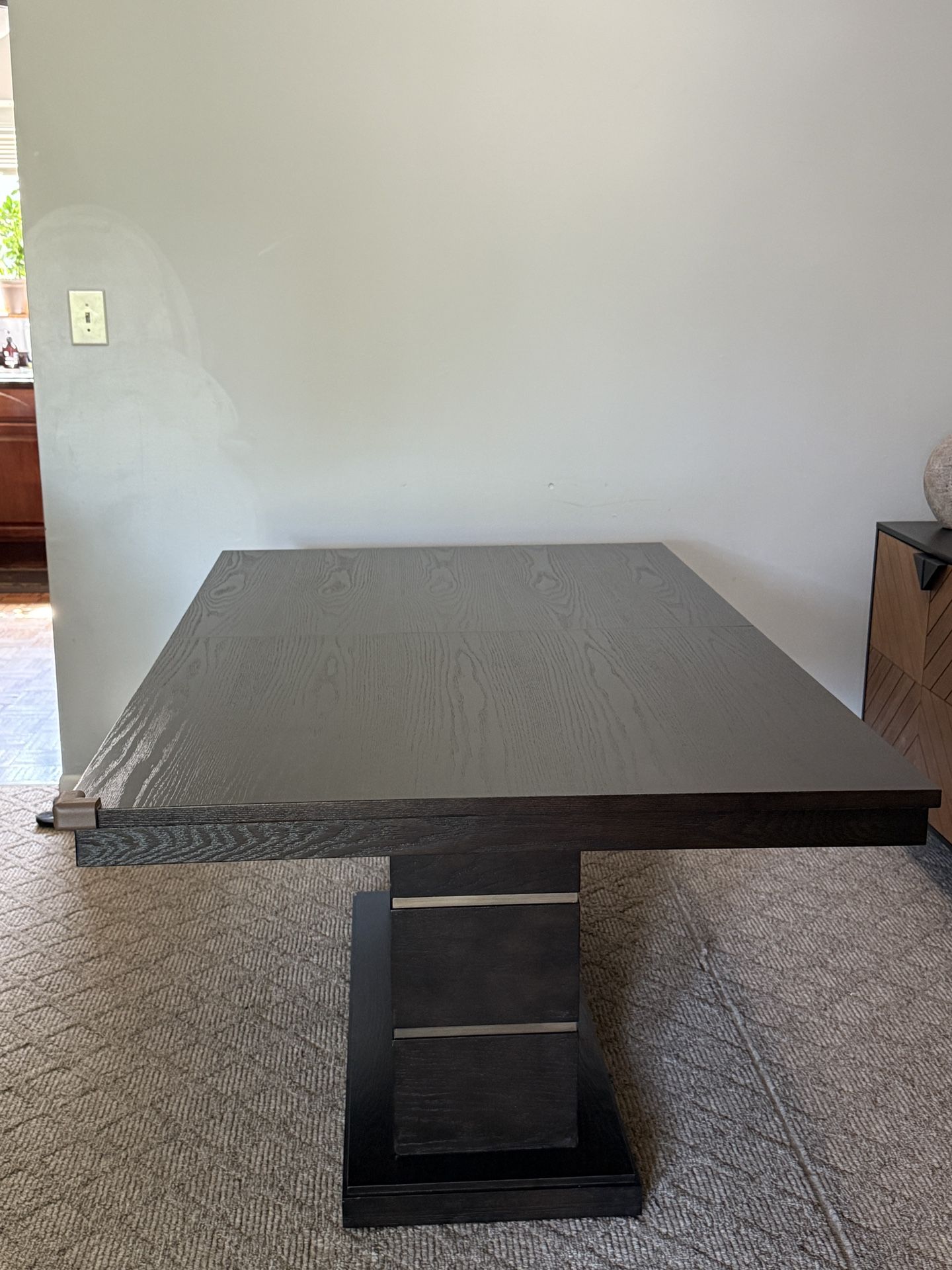 Dining Table With Six Chair Plus Piece For Extension Table To Be 8 Chair