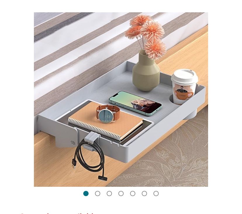 SPACELEAD Bedside Shelf for Bed