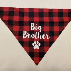 New Big Brother Dog Bandana For Large Dog / Pregnancy Announcement / Gift 