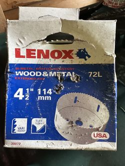 Lenox Holesaw 4-1/2”
