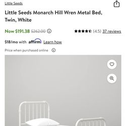 Little Seeds Monarch Hill Wren Metal Bed, Twin, White Pm if interested