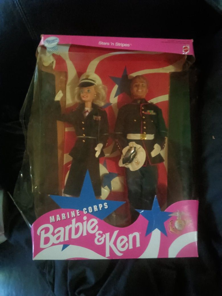 Barbie And Kent Marine Dolls