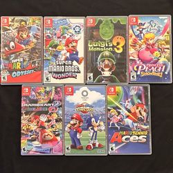 Mario and Friends Nintendo Switch 7 Game Bundle