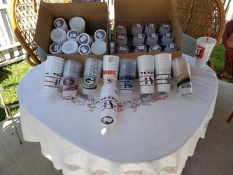 NFL cups sale by box