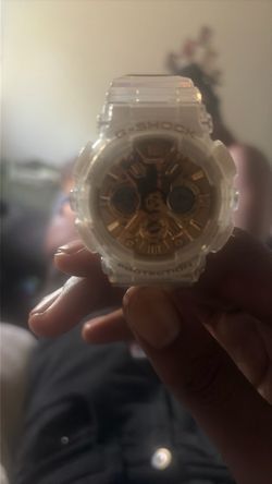 Casio G-Shock Clear Skeleton Gold Dial Watch