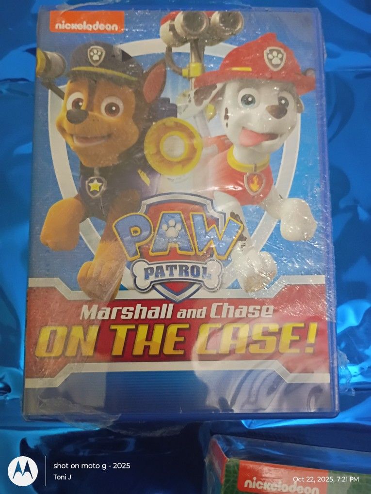 Paw Patrol Marshall And Chase On The Case + Dino Rescue Double Pk DVDs