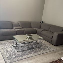 beautiful grey sectional