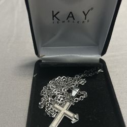 Men’s Kay Cross Diamond Necklace 