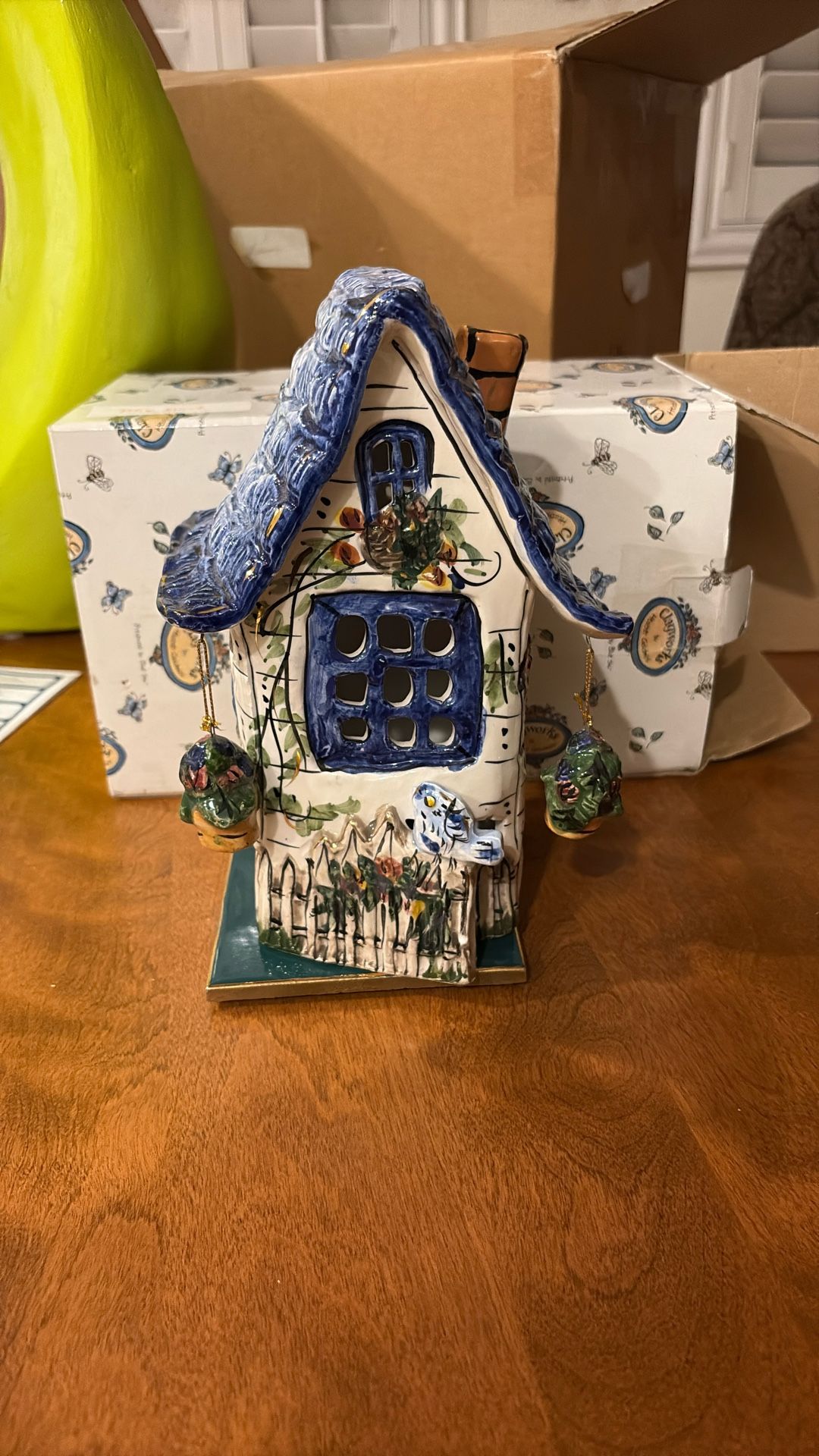 Blue Bird Clayworks Tea Light Ceramic. New