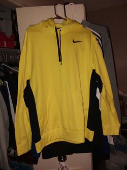 Yellow n blk Nike hoodie xlarge