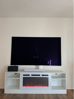 Fireplace entertainment center/TV stand