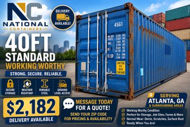 40FT Shipping Container – Working Worthy – Delivery Available – Atlanta, GA