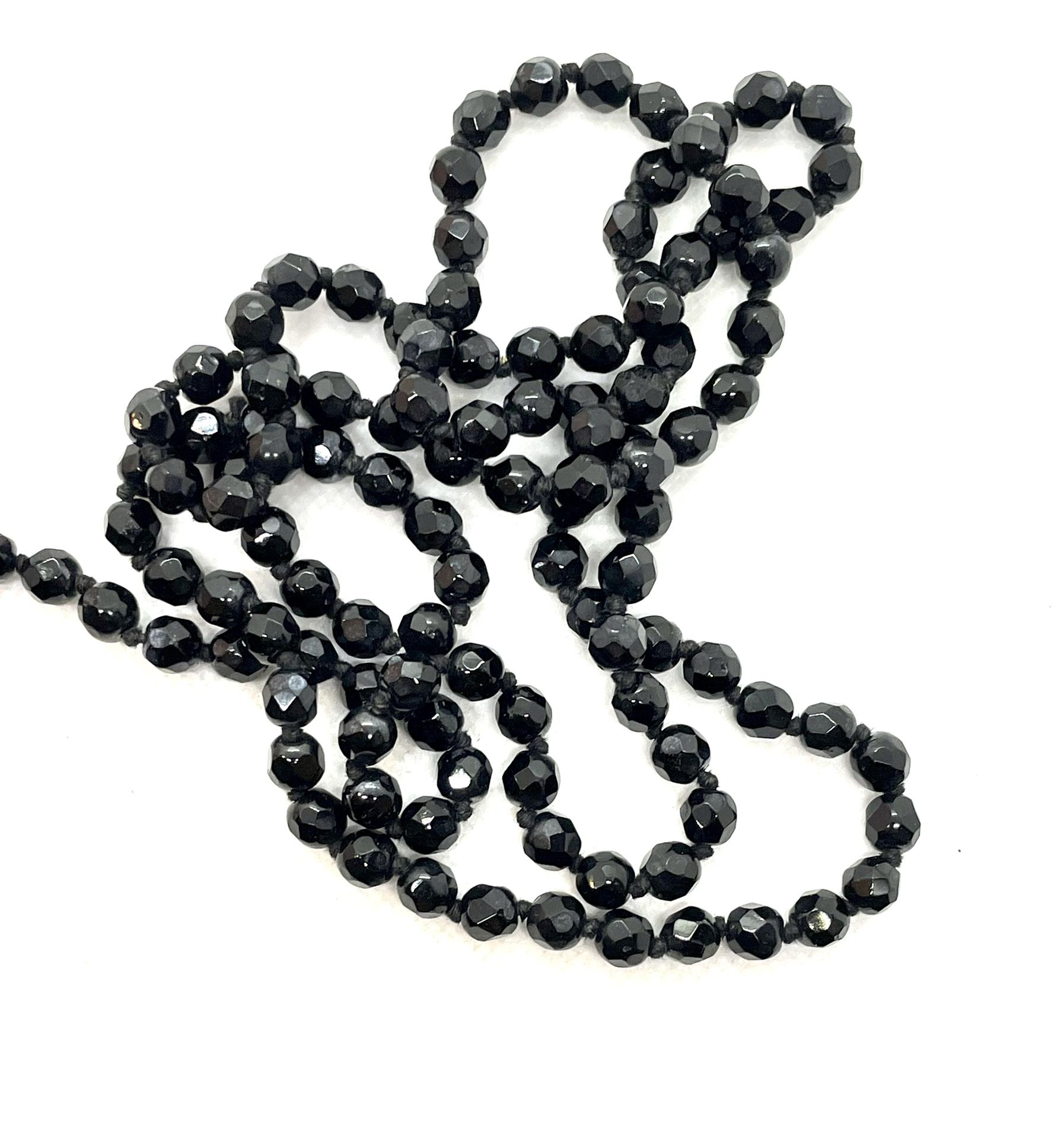 39” Strand Of Faceted Crystal Beads