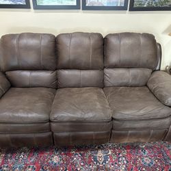 3 Seat Couch And Double Rocker Loveseat