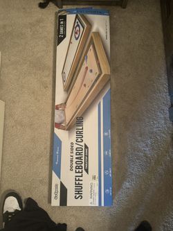 SEND OFFERS Double Sided Tabletop Shuffleboard And Curling Game 