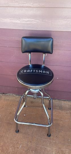 Craftsman Adjustable Shop Stool with Back