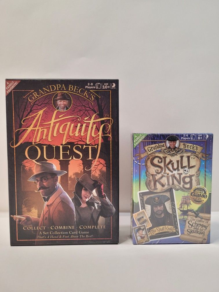 2 Card Games Skull King & Antiquity Quest